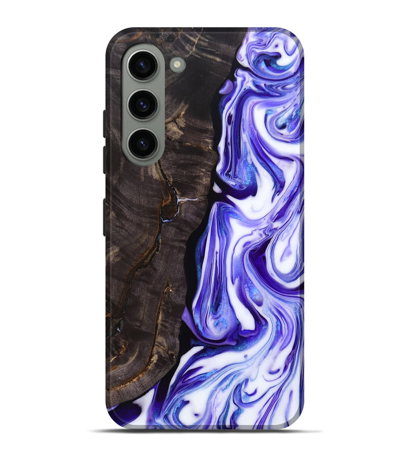 Galaxy S23 Plus Wood+Resin Live Edge Phone Case - Ronnie (Purple, 692531)