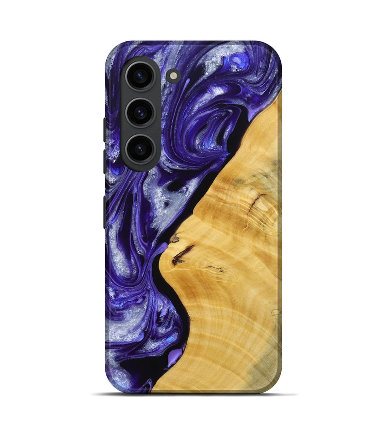 Galaxy S23 Wood+Resin Live Edge Phone Case - Emerson (Purple, 692533)