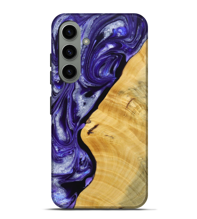 Galaxy S24 Plus Wood+Resin Live Edge Phone Case - Emerson (Purple, 692533)