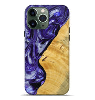 iPhone 13 Pro Max Wood+Resin Live Edge Phone Case - Emerson (Purple, 692533)