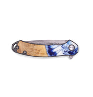 EDC Wood+Resin Pocket Knife - Aleah (Blue, 692551)