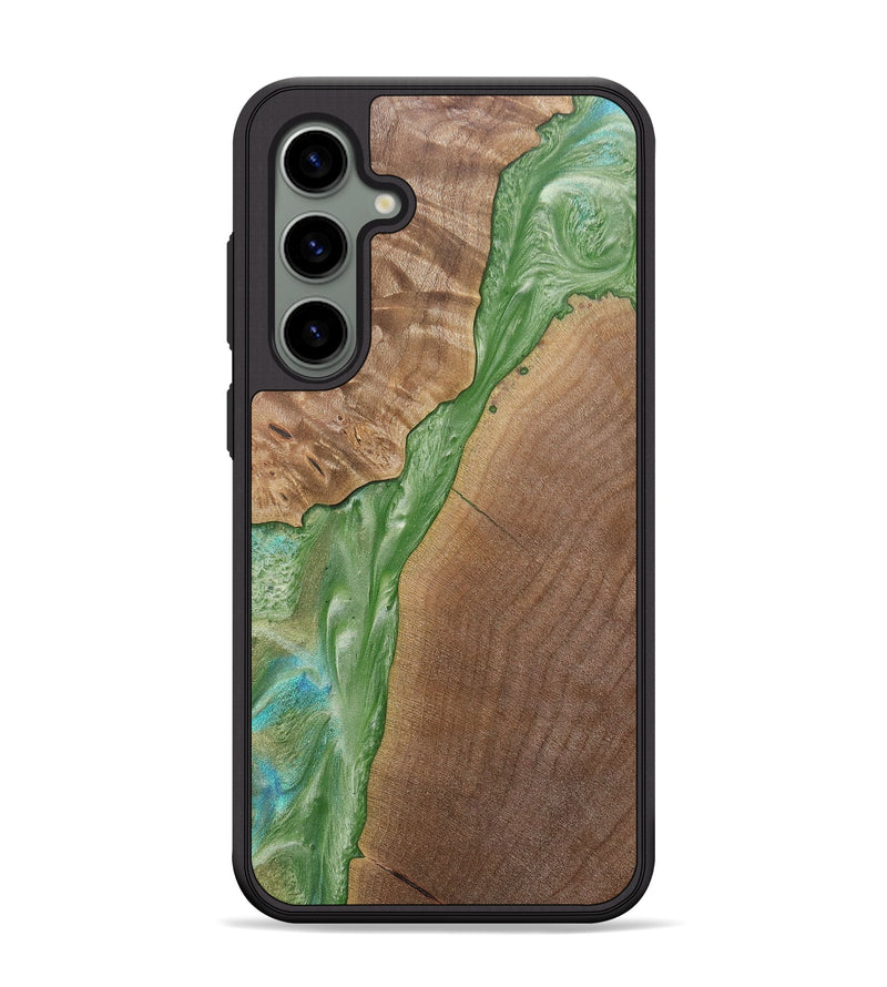Galaxy S24 Plus Wood+Resin Phone Case - Marlee (Green, 692621)