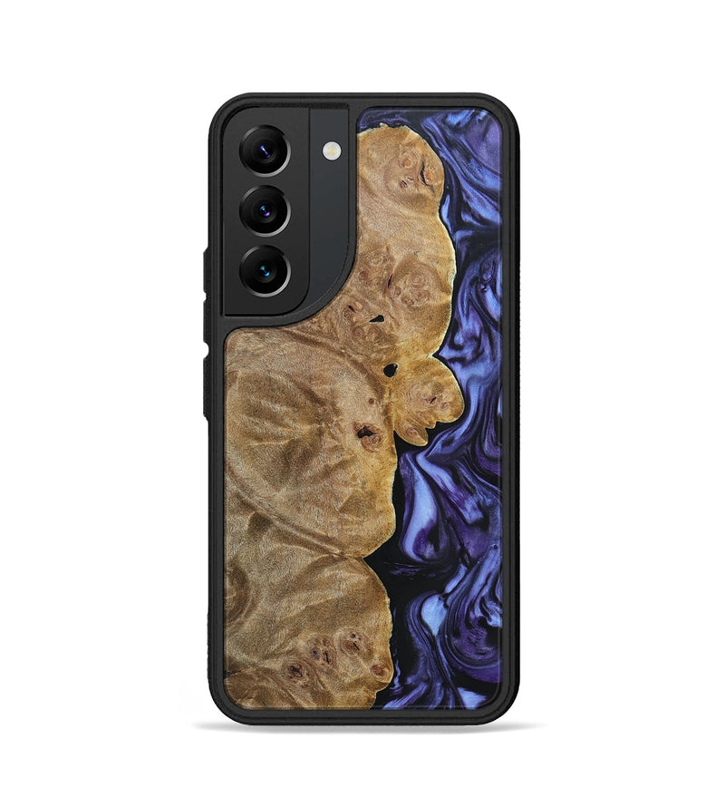 Galaxy S22 Wood+Resin Phone Case - Lou (Purple, 692625)