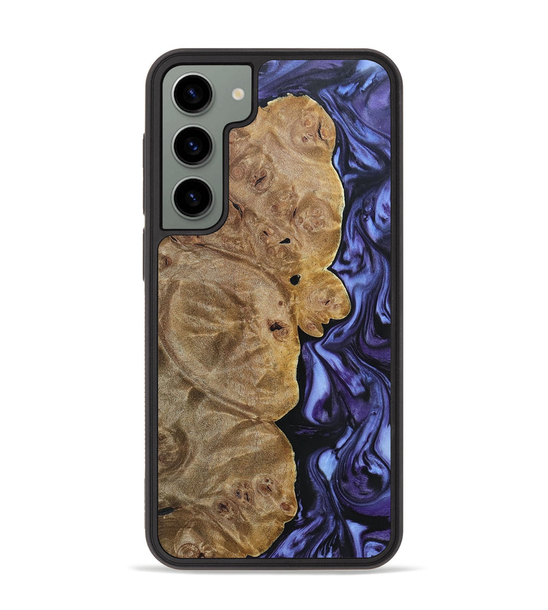 Galaxy S23 Plus Wood+Resin Phone Case - Lou (Purple, 692625)