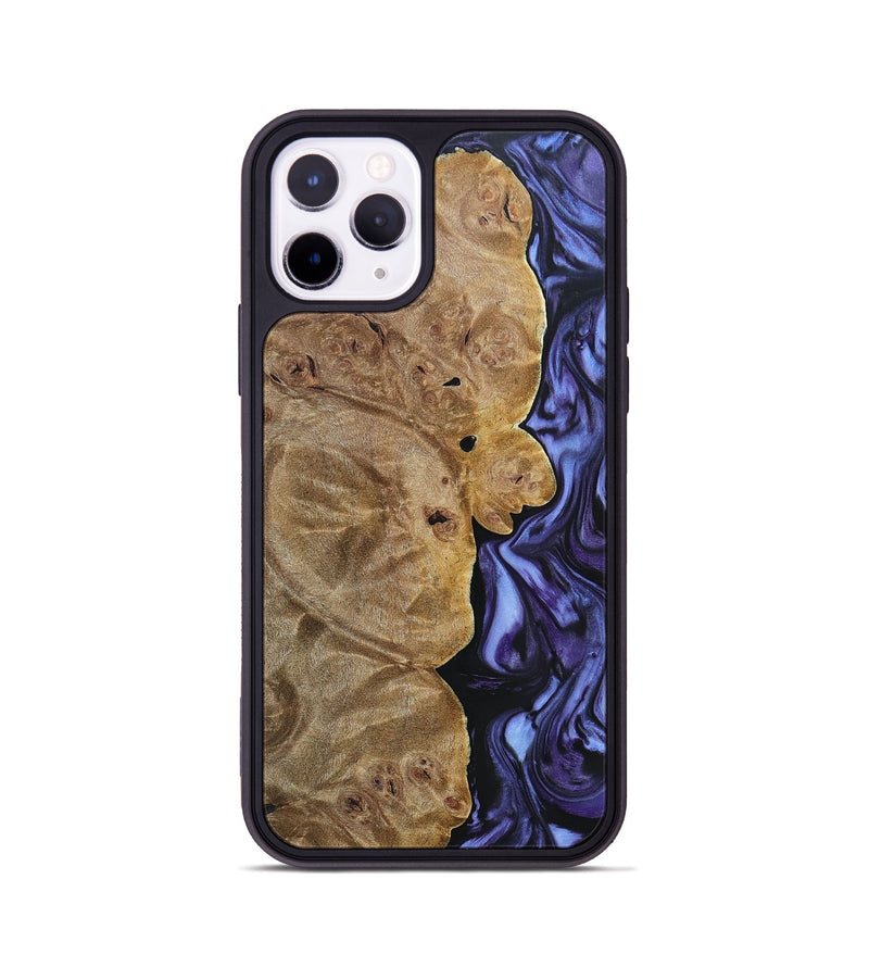 iPhone 11 Pro Wood+Resin Phone Case - Lou (Purple, 692625)