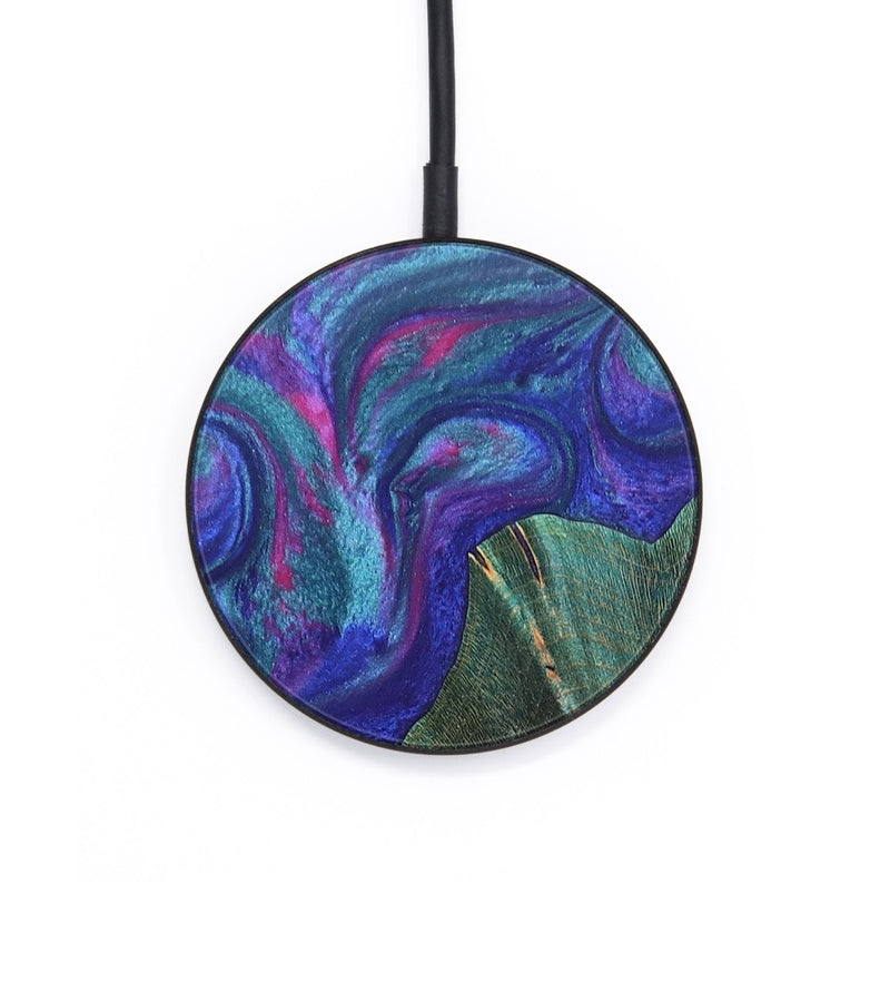 Circle Wood+Resin Wireless Charger - Neal (Purple, 692697)