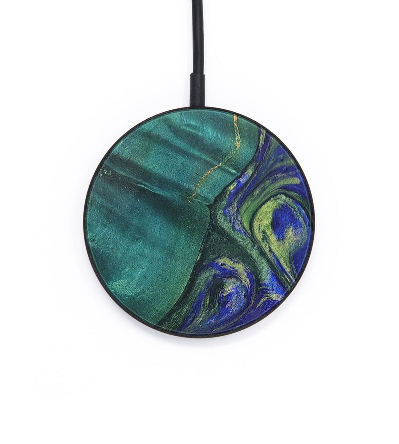 Circle Wood+Resin Wireless Charger - Whitney (Purple, 692703)