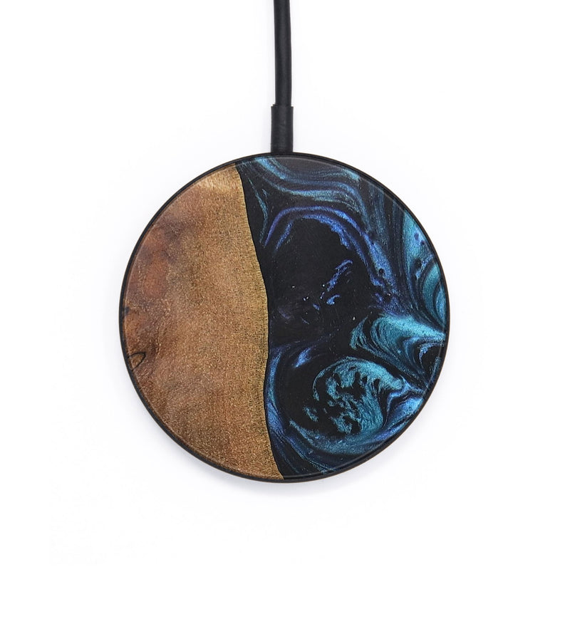 Circle Wood+Resin Wireless Charger - Layla (Blue, 692704)