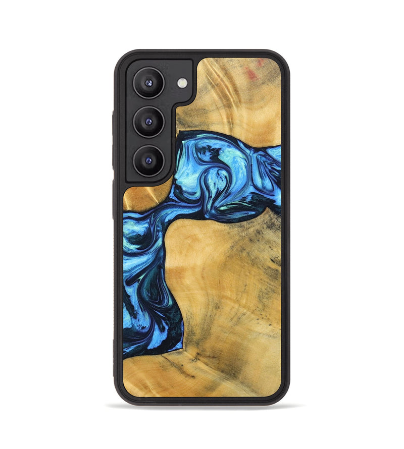 Galaxy S23 Wood+Resin Phone Case - Delaney (Blue, 692806)