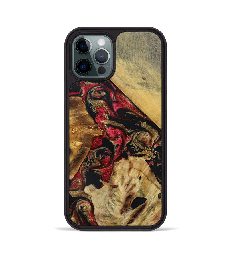 iPhone 12 Pro Wood+Resin Phone Case - Jackie (Mosaic, 692891)