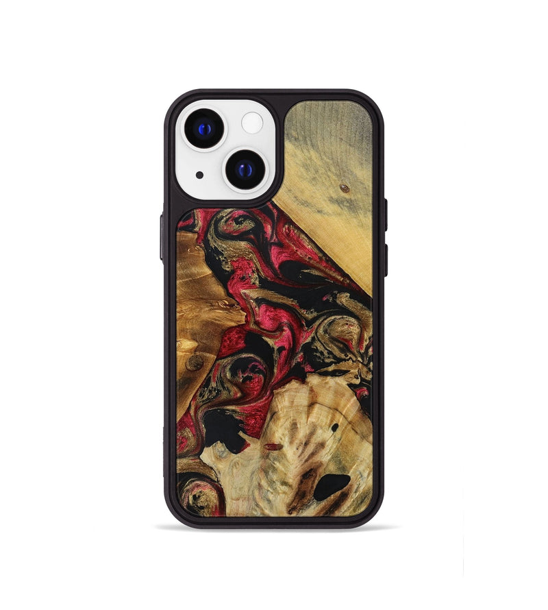 iPhone 13 mini Wood+Resin Phone Case - Jackie (Mosaic, 692891)