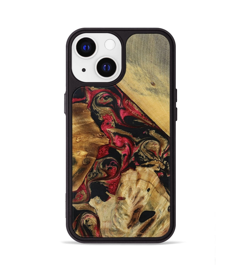 iPhone 13 Wood+Resin Phone Case - Jackie (Mosaic, 692891)