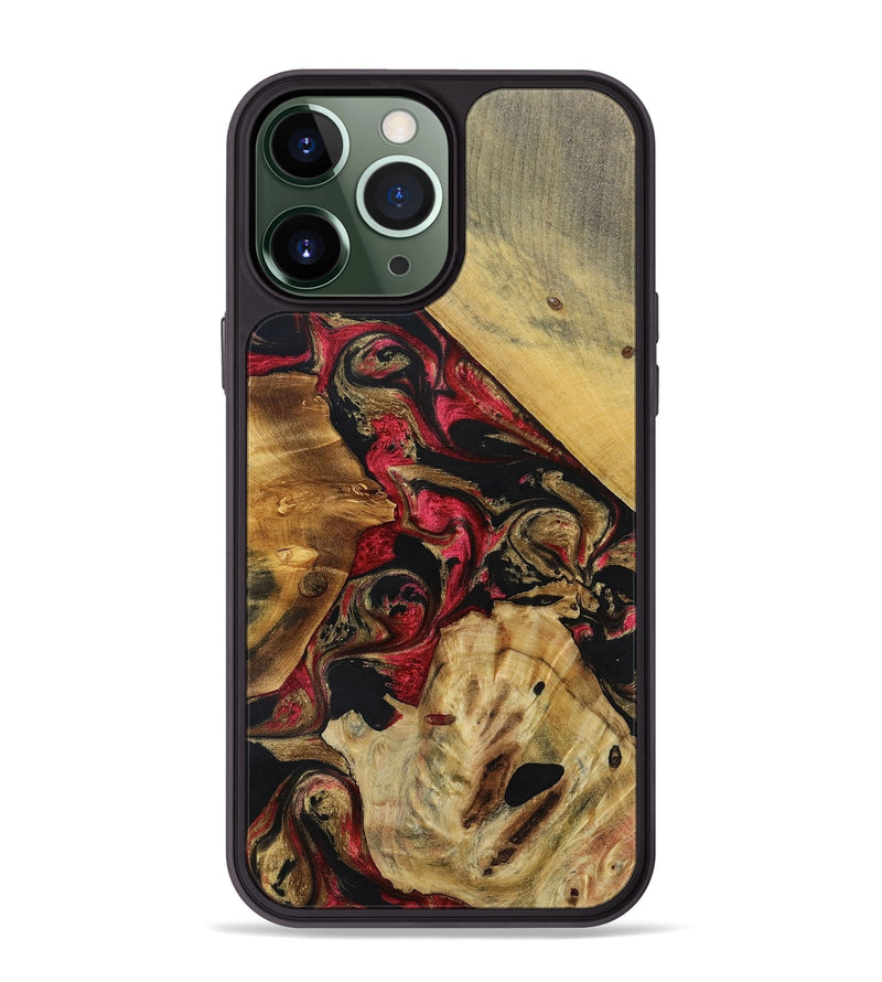 iPhone 13 Pro Max Wood+Resin Phone Case - Jackie (Mosaic, 692891)