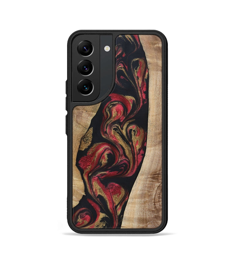 Galaxy S22 Wood+Resin Phone Case - Arthur (Red, 692942)