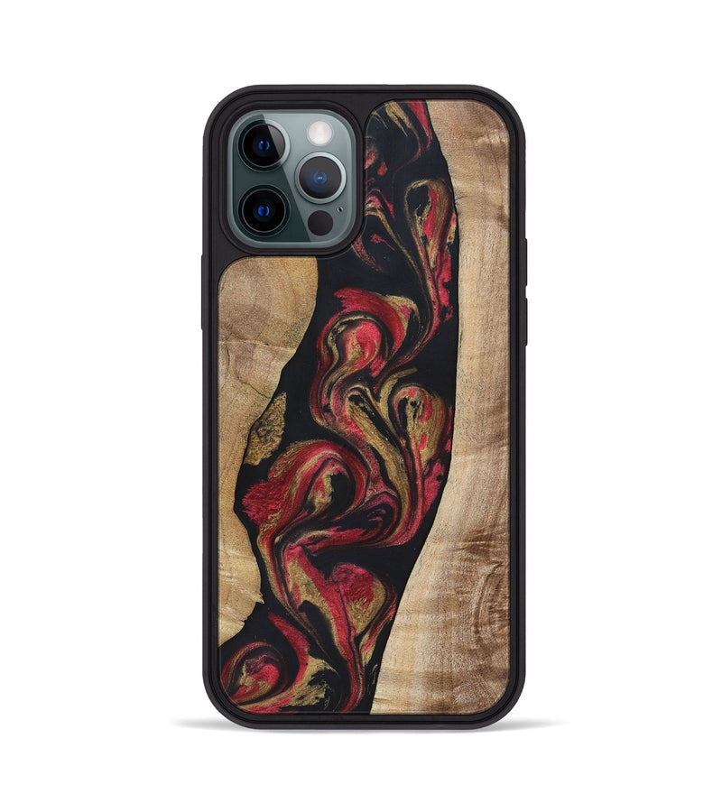 iPhone 12 Pro Wood+Resin Phone Case - Arthur (Red, 692942)