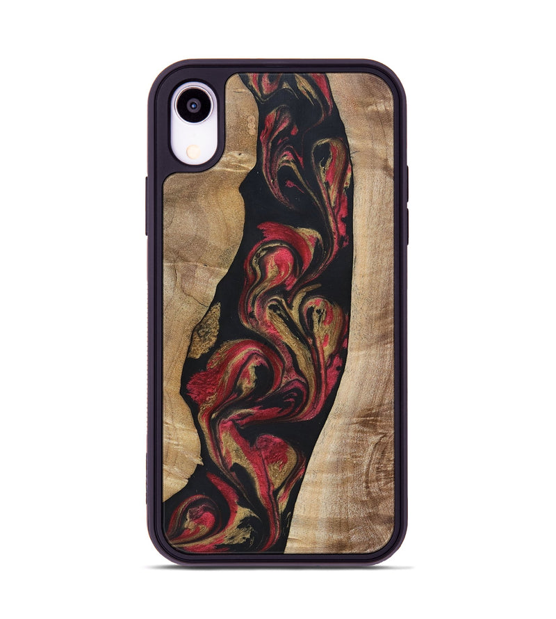 iPhone Xr Wood+Resin Phone Case - Arthur (Red, 692942)