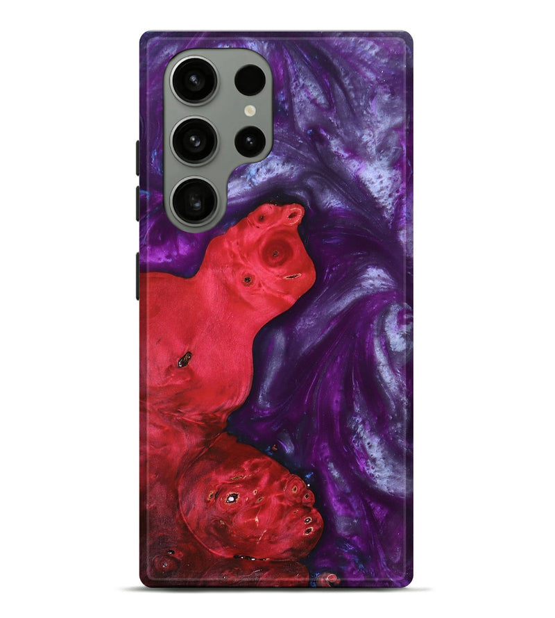 Galaxy S23 Ultra Wood+Resin Live Edge Phone Case - Arlene (Purple, 692969)