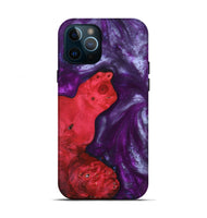 iPhone 12 Pro Wood+Resin Live Edge Phone Case - Arlene (Purple, 692969)