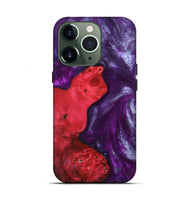 iPhone 13 Pro Wood+Resin Live Edge Phone Case - Arlene (Purple, 692969)