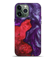 iPhone 13 Pro Max Wood+Resin Live Edge Phone Case - Arlene (Purple, 692969)