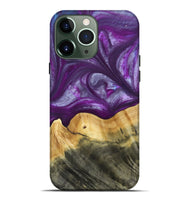 iPhone 13 Pro Max Wood+Resin Live Edge Phone Case - Cortney (Purple, 692970)