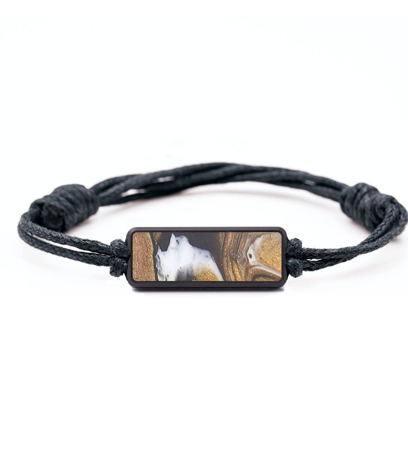 Classic Wood+Resin Bracelet - Hilda (Black & White, 693014)