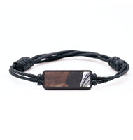 Classic Wood+Resin Bracelet - Della (Black & White, 693019)