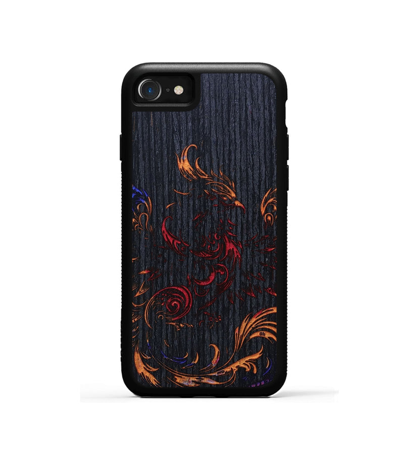 iPhone SE Wood+Resin Phone Case - Faye (Fire & Ice, 693048)
