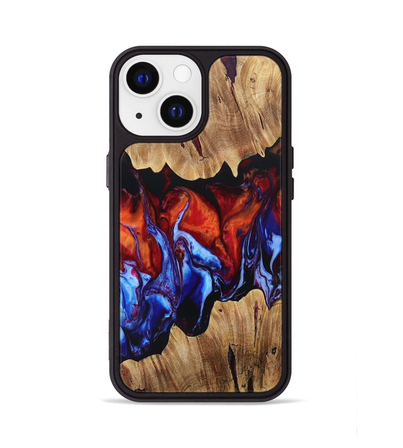 iPhone 13 Wood+Resin Phone Case - Sonja (Fire & Ice, 693052)