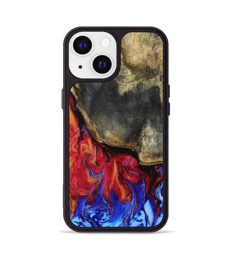 iPhone 13 Wood+Resin Phone Case - Demi (Fire & Ice, 693061)