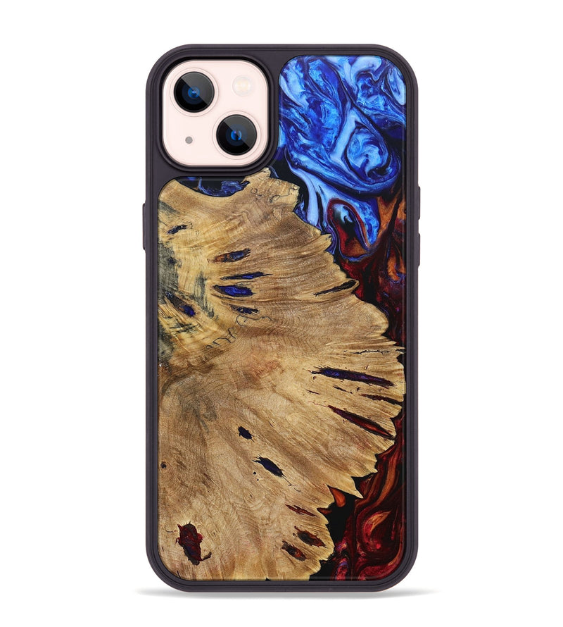 iPhone 14 Plus Wood+Resin Phone Case - Donna (Fire & Ice, 693091)