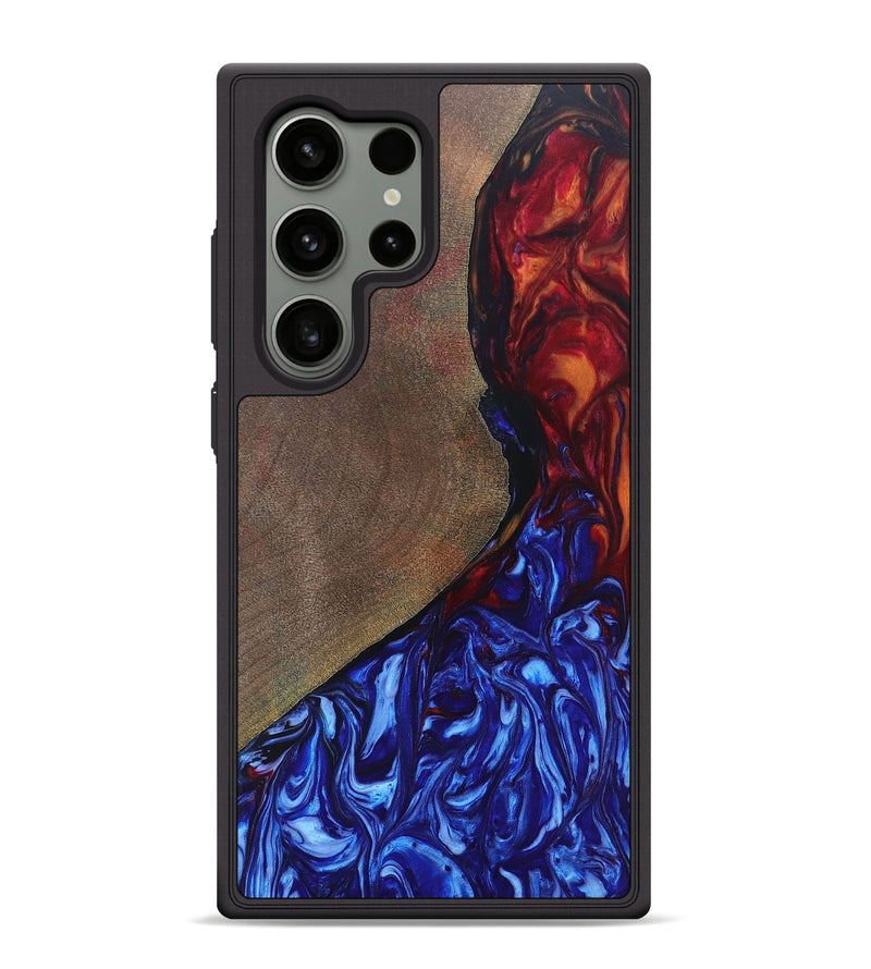 Galaxy S24 Ultra Wood+Resin Phone Case - Dolores (Fire & Ice, 693096)