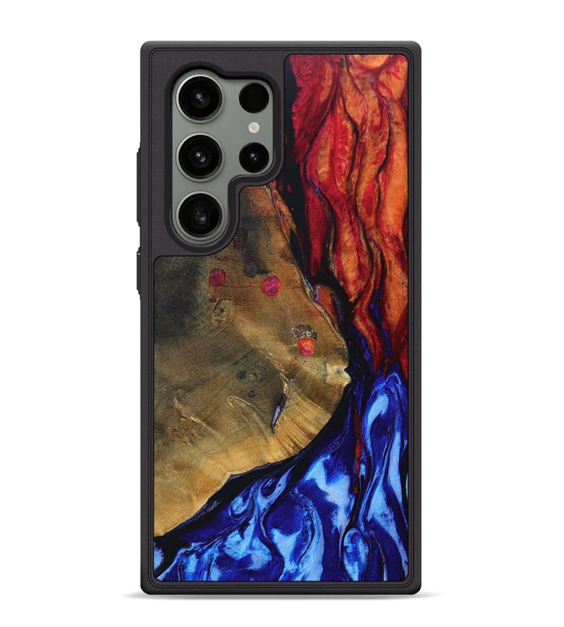 Galaxy S24 Ultra Wood+Resin Phone Case - Therese (Fire & Ice, 693102)