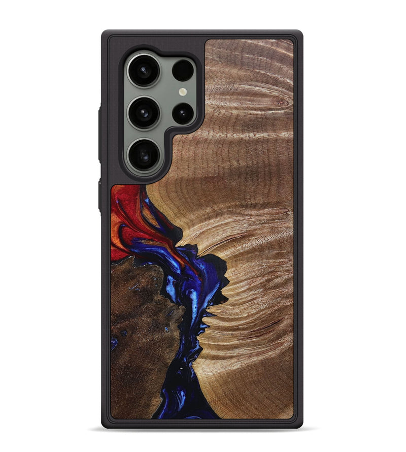 Galaxy S24 Ultra Wood+Resin Phone Case - Mabel (Fire & Ice, 693105)