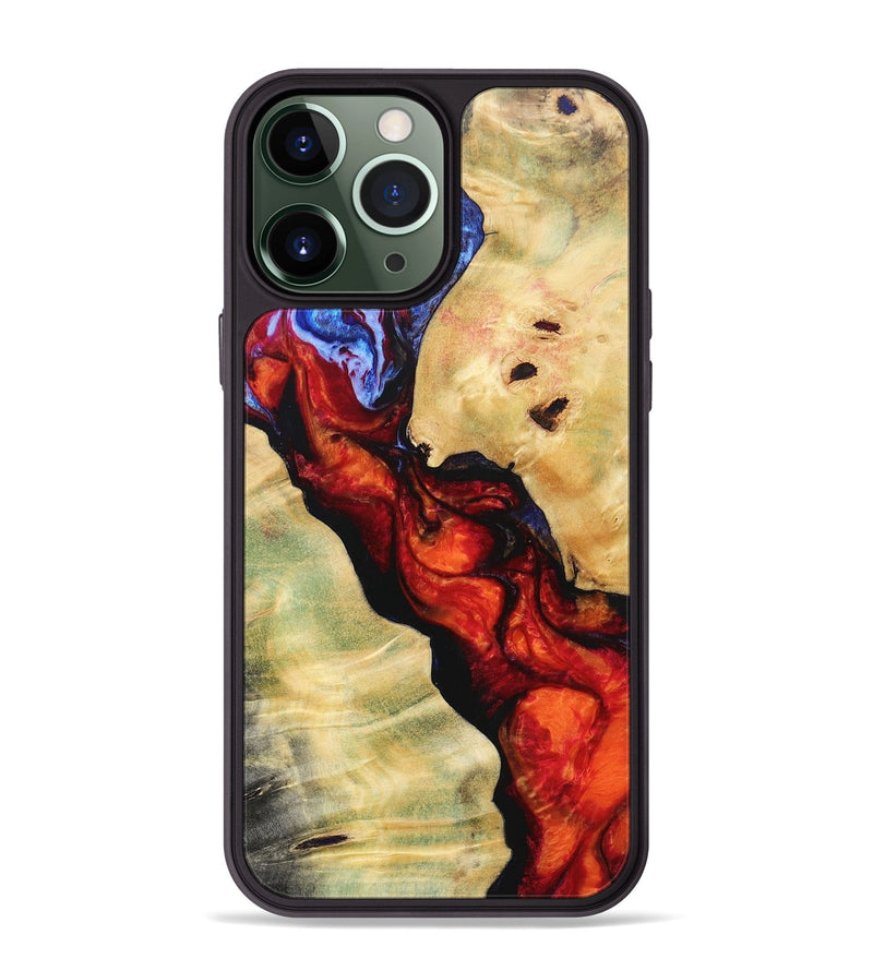 iPhone 13 Pro Max Wood+Resin Phone Case - Ashton (Fire & Ice, 693116)