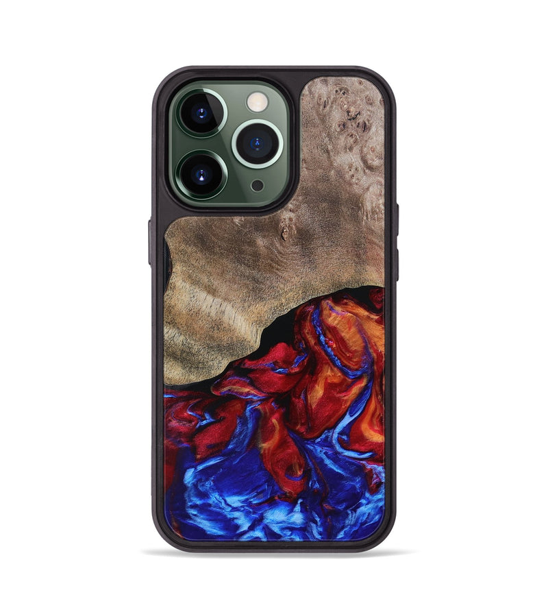 iPhone 13 Pro Wood+Resin Phone Case - Aviana (Fire & Ice, 693123)