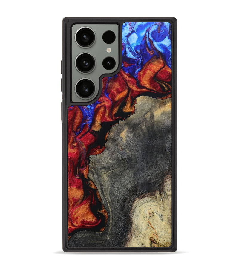 Galaxy S23 Ultra Wood+Resin Phone Case - Samantha (Fire & Ice, 693140)