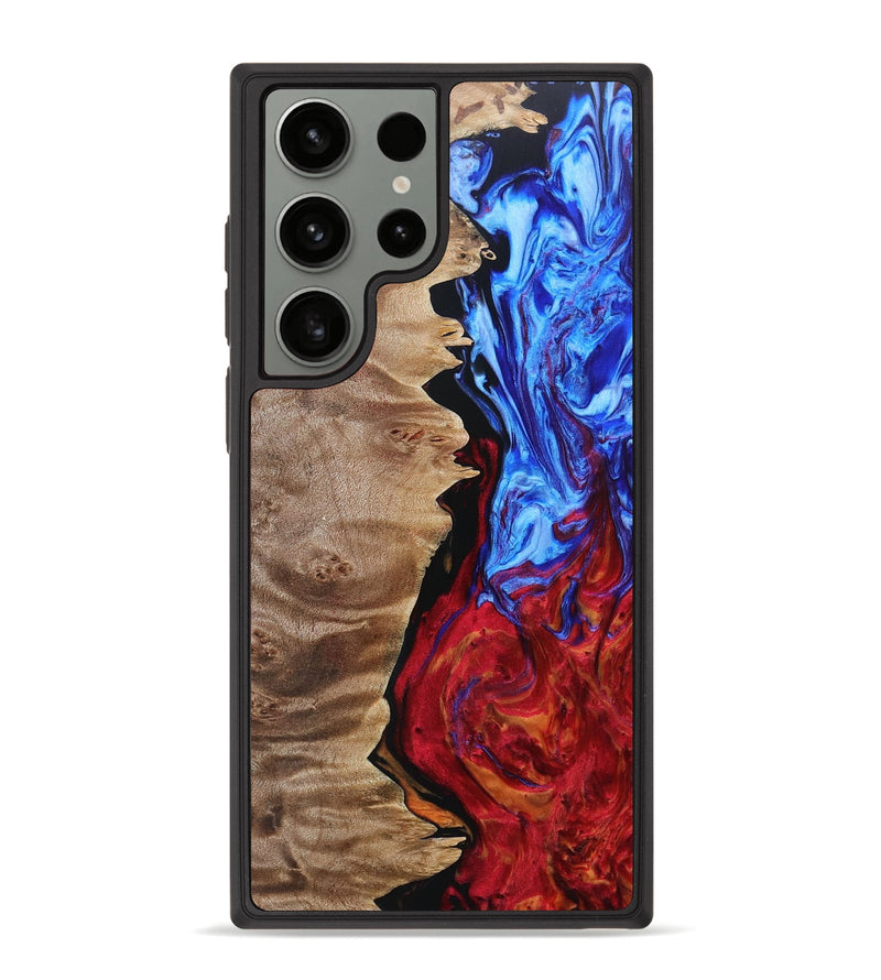 Galaxy S23 Ultra Wood+Resin Phone Case - Jordyn (Fire & Ice, 693149)