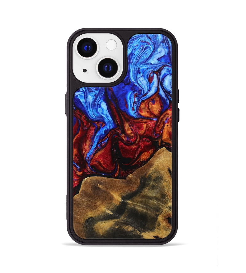 iPhone 13 Wood+Resin Phone Case - Paulina (Fire & Ice, 693150)