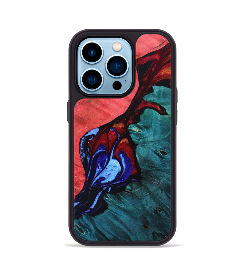 iPhone 14 Pro Wood+Resin Phone Case - Cody (Fire & Ice, 693156)