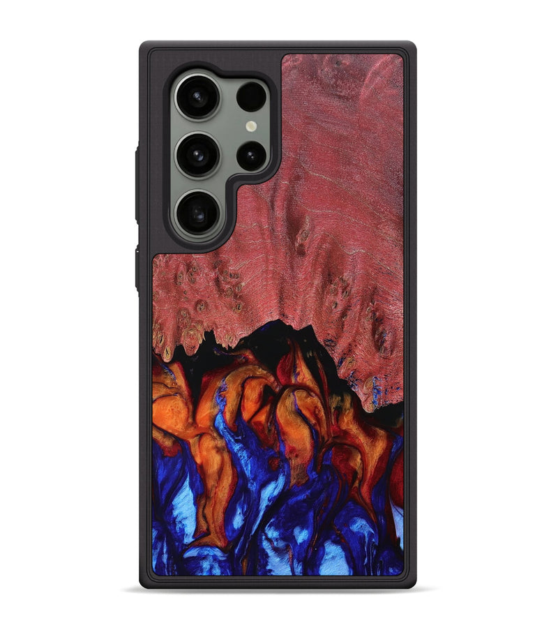 Galaxy S24 Ultra Wood+Resin Phone Case - Michele (Fire & Ice, 693159)