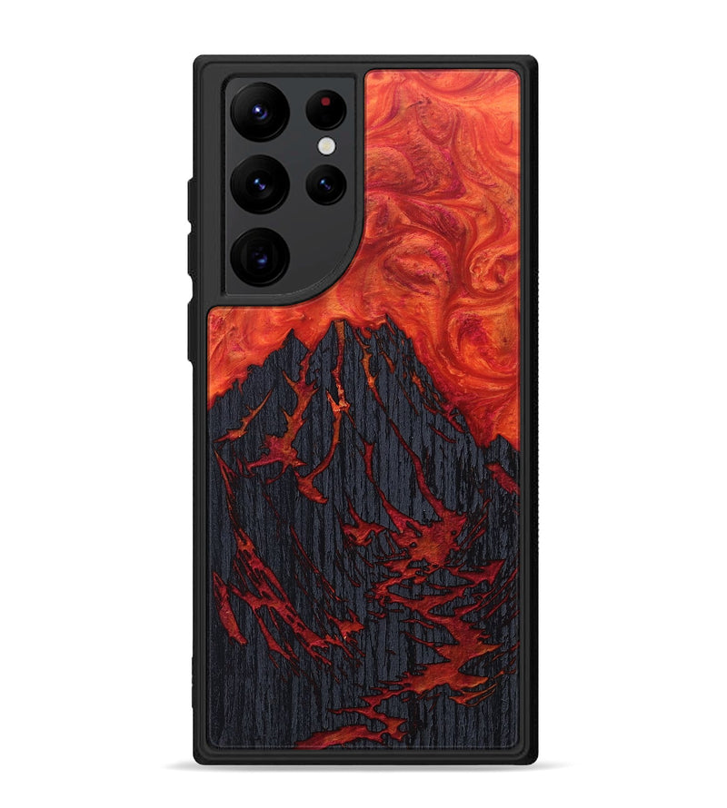 Galaxy S22 Ultra Wood+Resin Phone Case - Laverne (Fire & Ice, 693167)