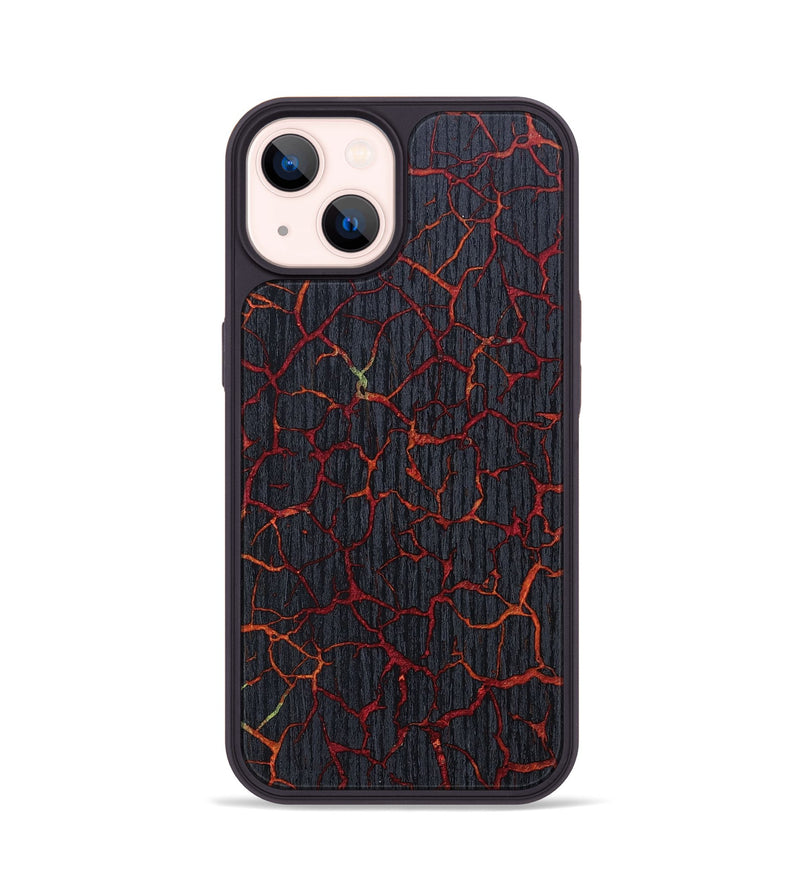 iPhone 14 Wood+Resin Phone Case - Salvatore (Fire & Ice, 693185)