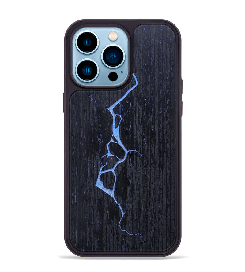 iPhone 14 Pro Max Wood+Resin Phone Case - Elizabeth (Fire & Ice, 693196)