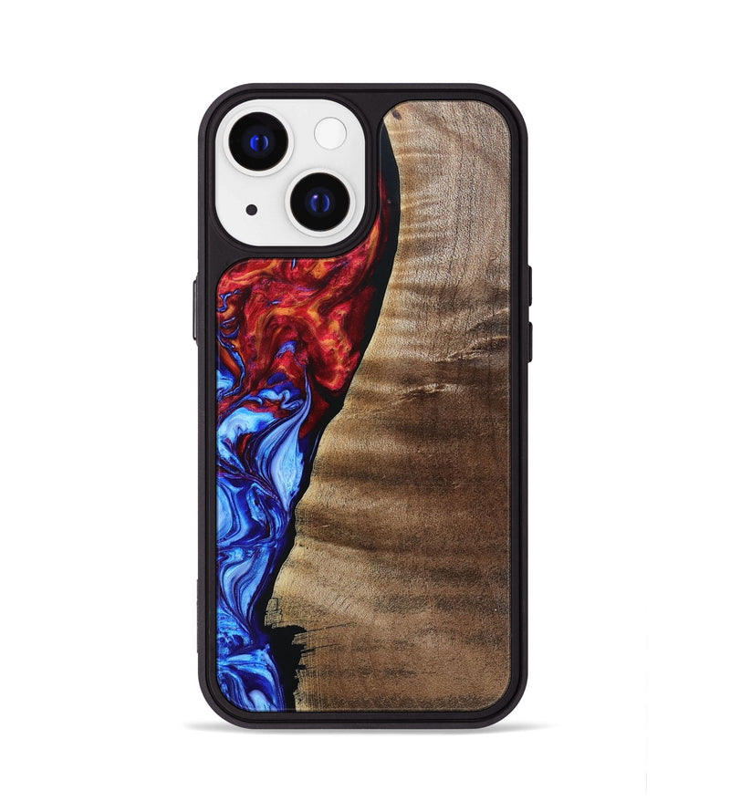 iPhone 13 Wood+Resin Phone Case - Mabel (Fire & Ice, 693199)