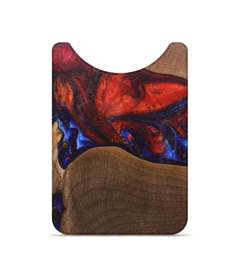 Live Edge Wood+Resin Wallet - Scarlet (Fire & Ice, 693307)