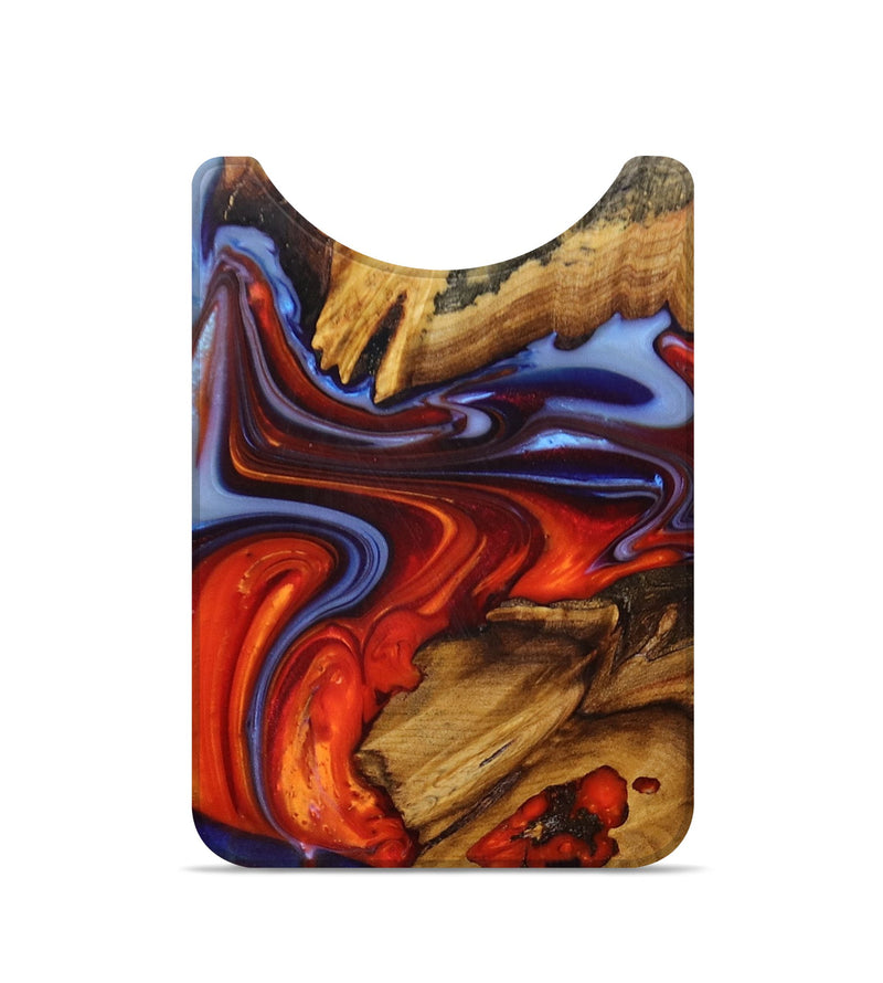 Live Edge Wood+Resin Wallet - Patrice (Fire & Ice, 693309)