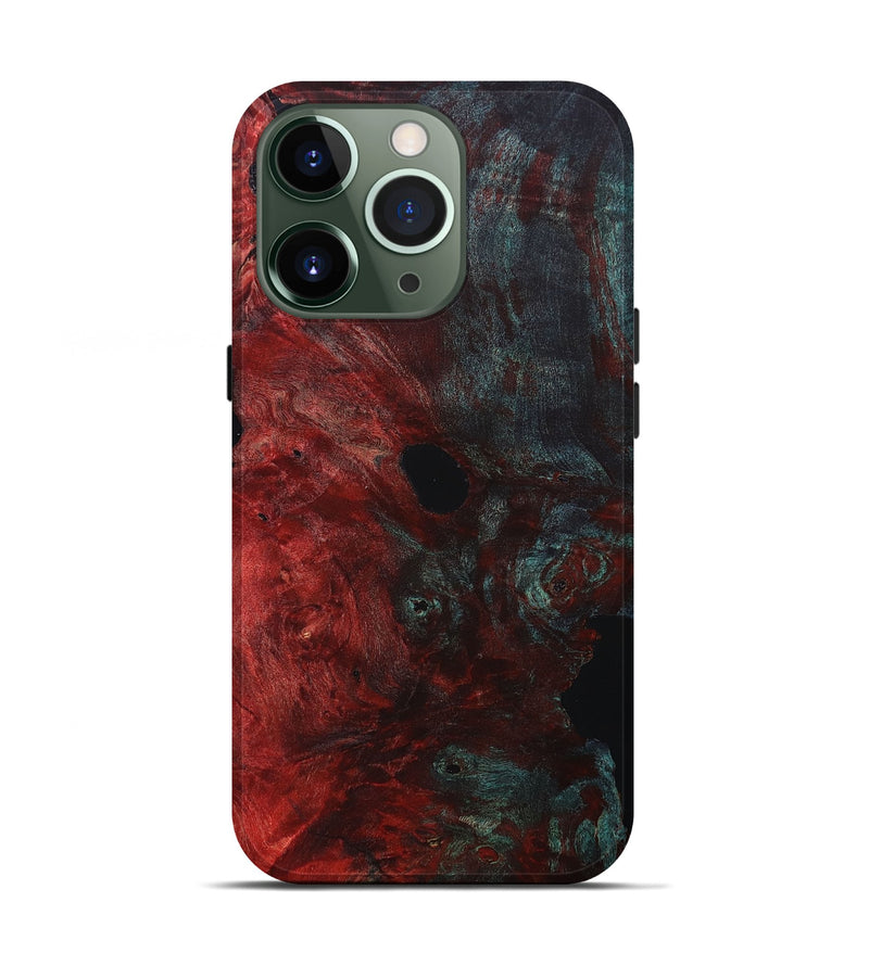 iPhone 13 Pro Wood+Resin Live Edge Phone Case - Lynn (Fire & Ice, 693326)