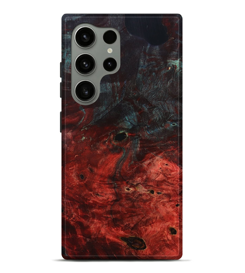 Galaxy S24 Ultra Wood+Resin Live Edge Phone Case - Miriam (Fire & Ice, 693330)