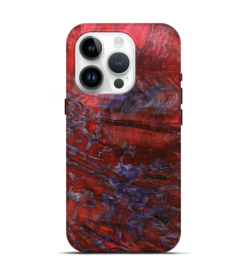 iPhone 15 Pro Wood+Resin Live Edge Phone Case - Rylee (Fire & Ice, 693347)